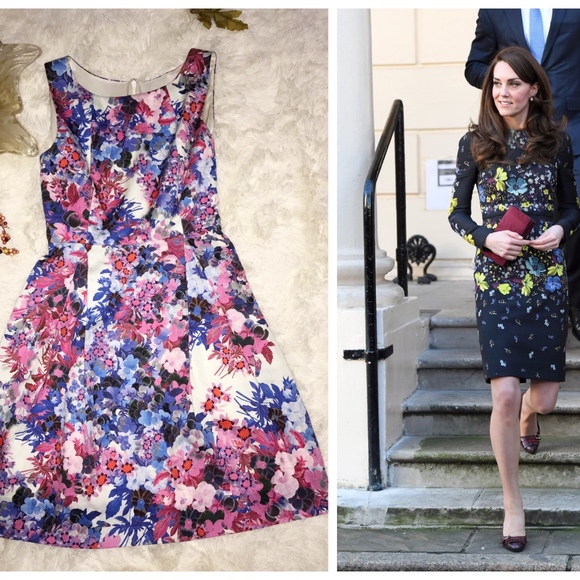 designer floral dress